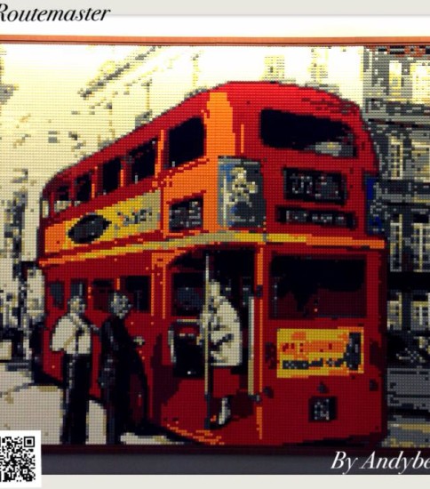 Mosaic of London Routemaster 50’s